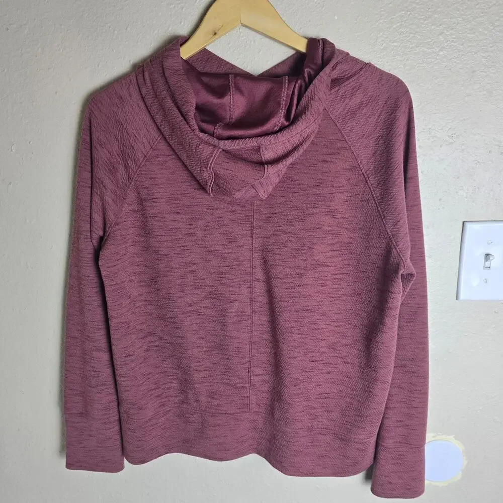 prAna Sunrise Hoodie - Heathered Maroon - Large - Picture 4 of 9